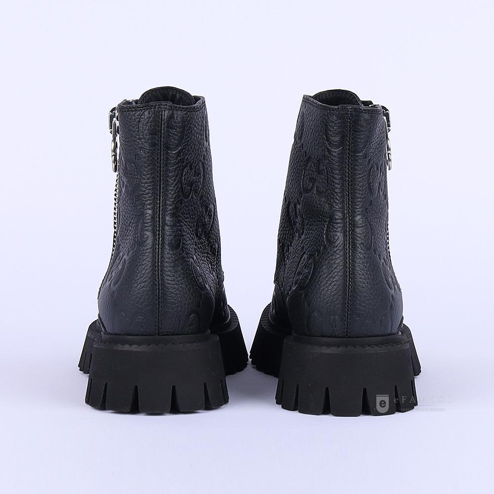 GUCCI Women’s Allover GG Ankle Boots Black