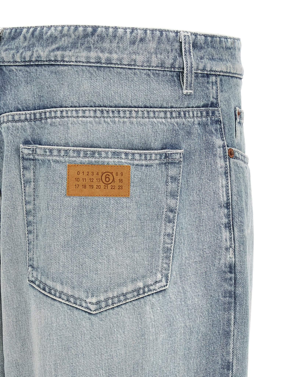 Maison Margiela Blue Denim Jeans Men’s Straight Leg Pants