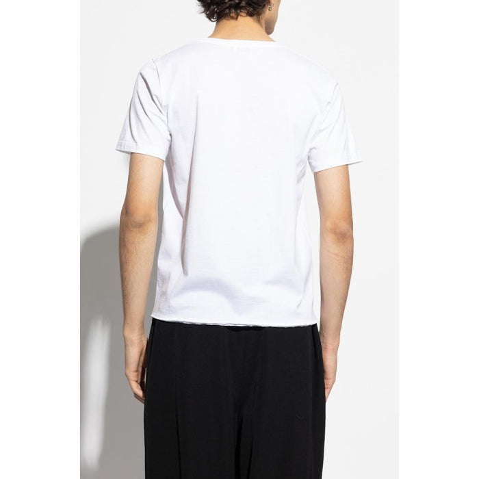 Saint Laurent Logo Short Sleeve T-Shirt Black Men