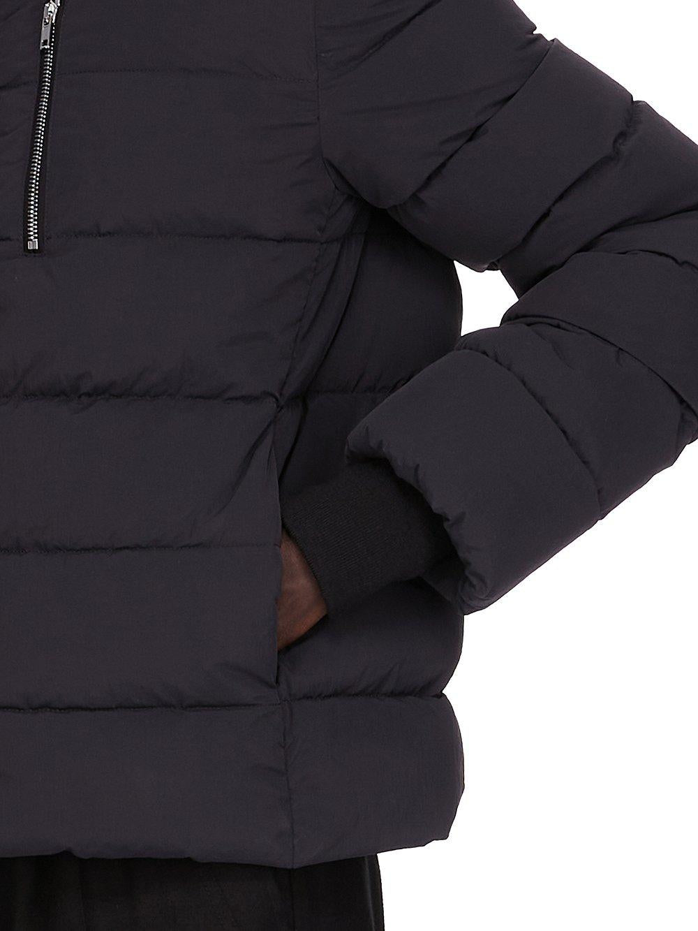 Rick Owens Gimp Goose Down Jacket Black Matte Nylon