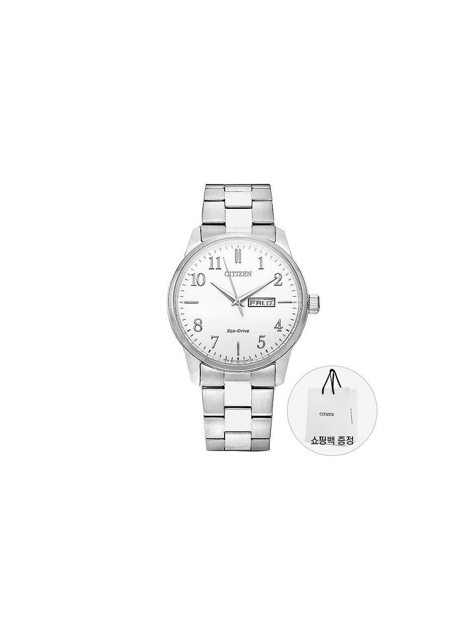 CITIZEN Stainless Steel Case Fabric Strap Men’s Watch BM8550 81A