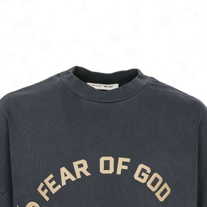 Fear of God Essentials Men’s Short Sleeve T-Shirt Faded Iron