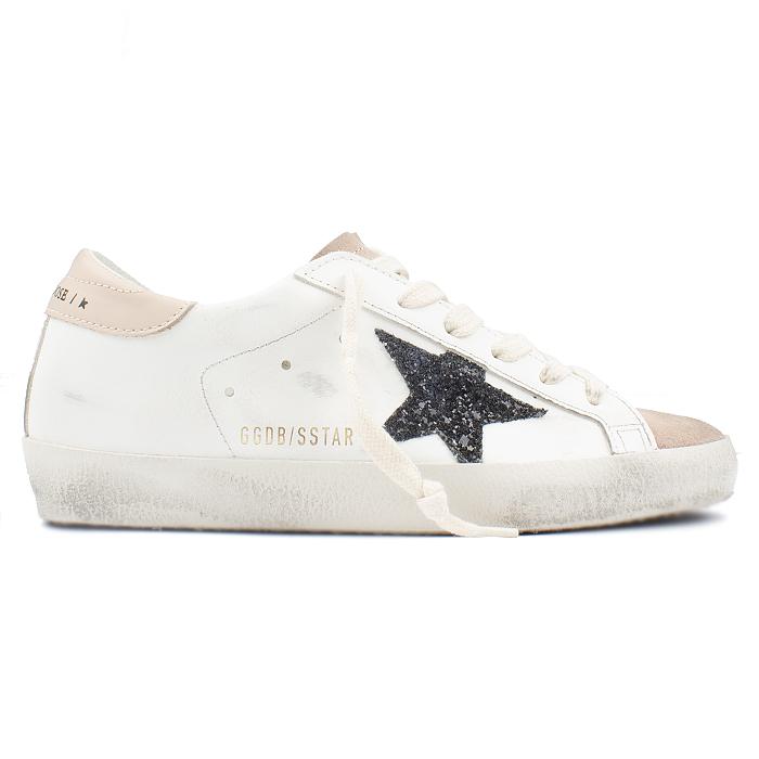 GOLDEN GOOSE Superstar Leather Low-Top Sneakers White/Silver