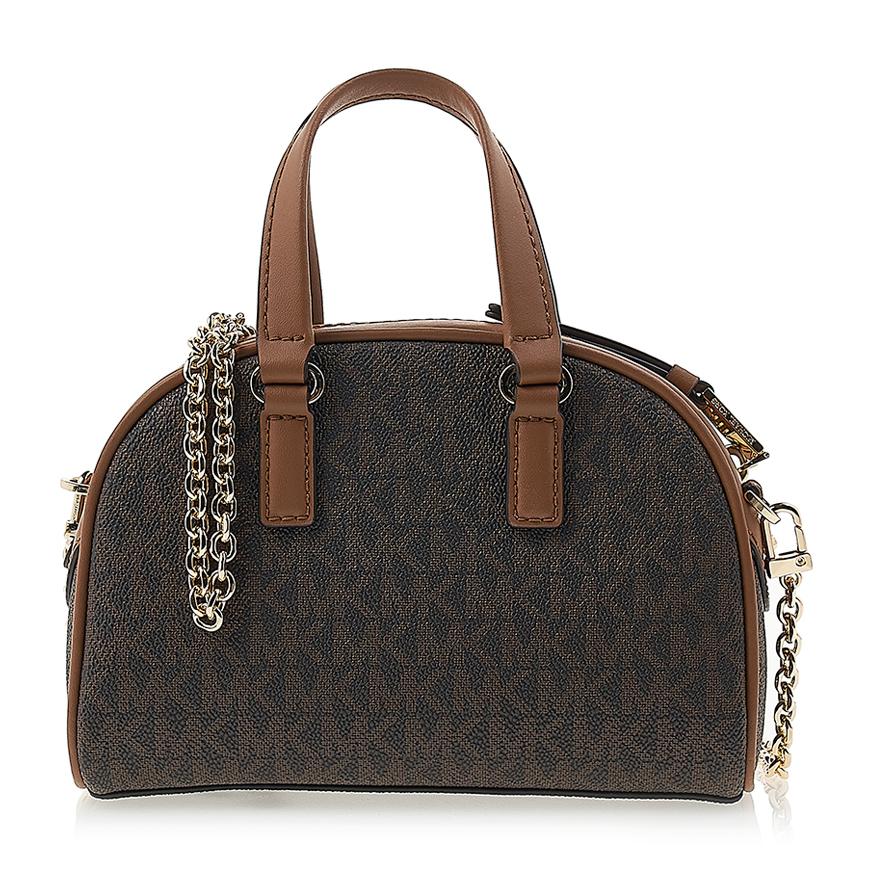 Michael Kors Women’s Logo Print Top Handle Tote Bag Brown