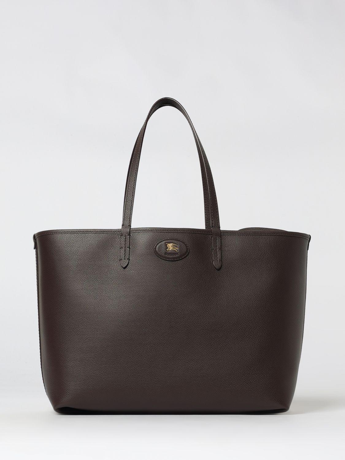 BURBERRY Leather Tote Bag Black