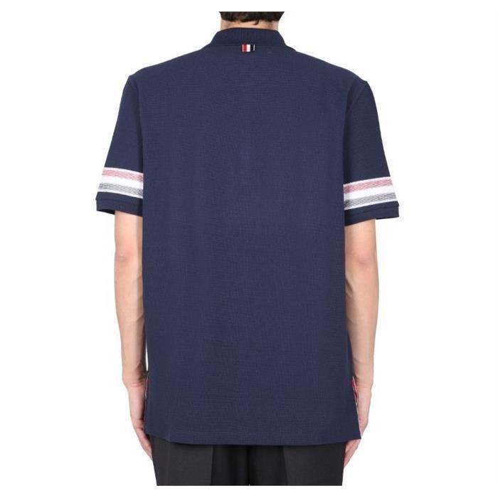 THOM BROWNE RWB Trim Short Sleeve Polo T-Shirt MJP169A