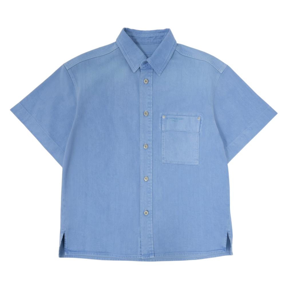 WOOYOUNGMI Back Logo Short Sleeve Shirt for Men