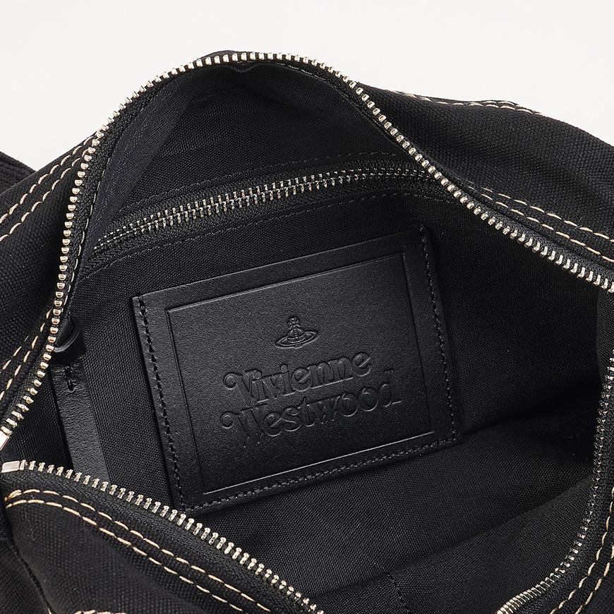 Vivienne Westwood Jude Crossbody Bag Black Leather Women’s