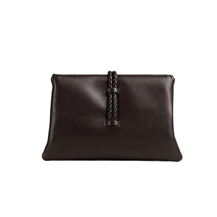 Bottega Veneta Small Liberta Shoulder Bag Brown Leather