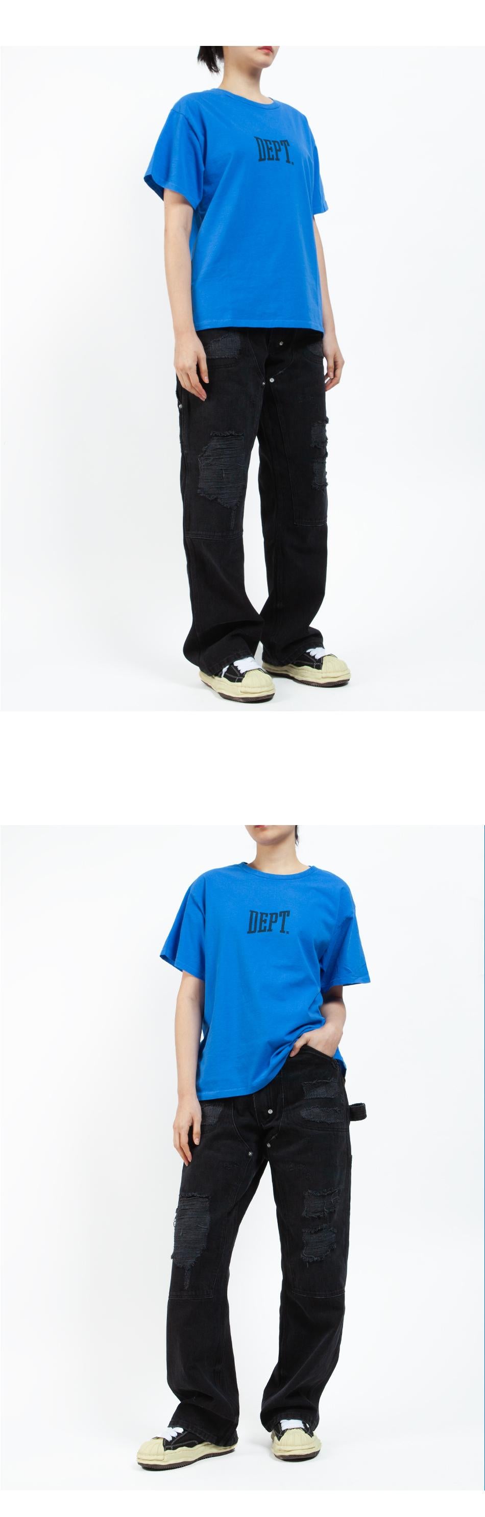 GALLERY DEPT. ZYM Logo Short Sleeve T-Shirt Unisex DGT 10073 ROYAL