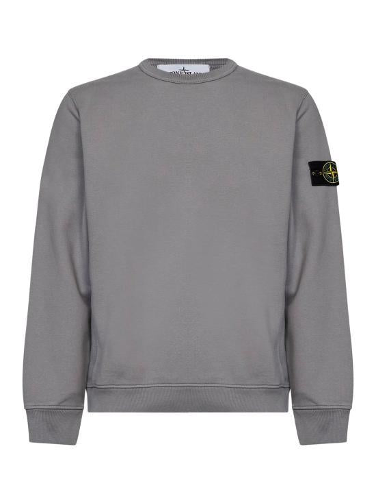 STONE ISLAND Cotton Fleece Sweatshirt for Men L2S15 6100049 S0A20 V0060 GRAY DOM
