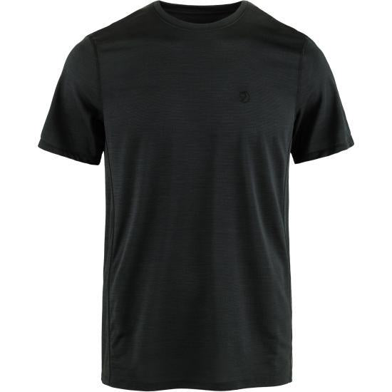 Fjallraven Short Sleeve T-Shirt Mens 12600257550 BLACK DOM