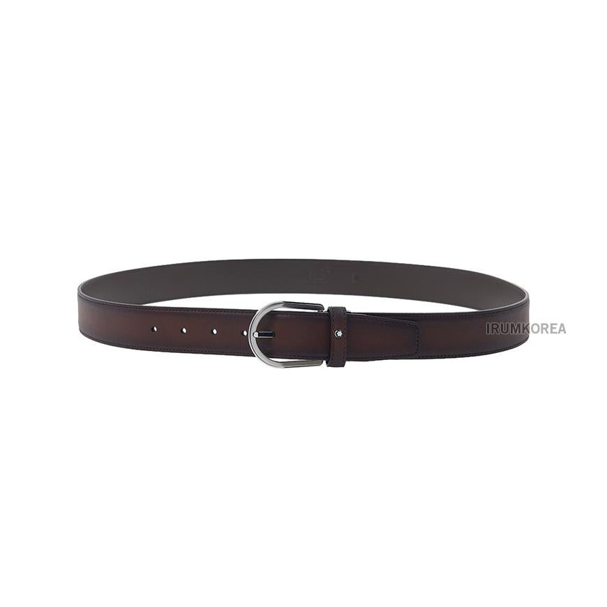 Montblanc Men’s 35mm Leather Belt 118413 BROWN