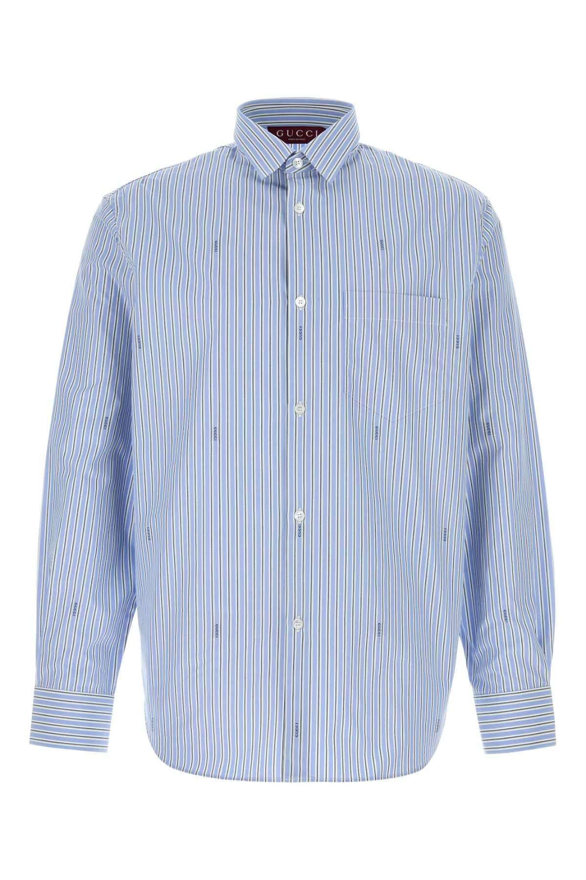 GUCCI Navy Long Sleeve Button-Up Shirt
