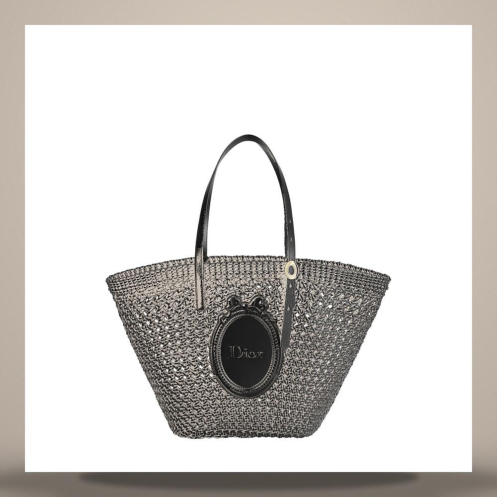 DIOR Medium Blooming Bag Black Cannage Woven Calfskin Shoulder Ba M1421OEYX M911