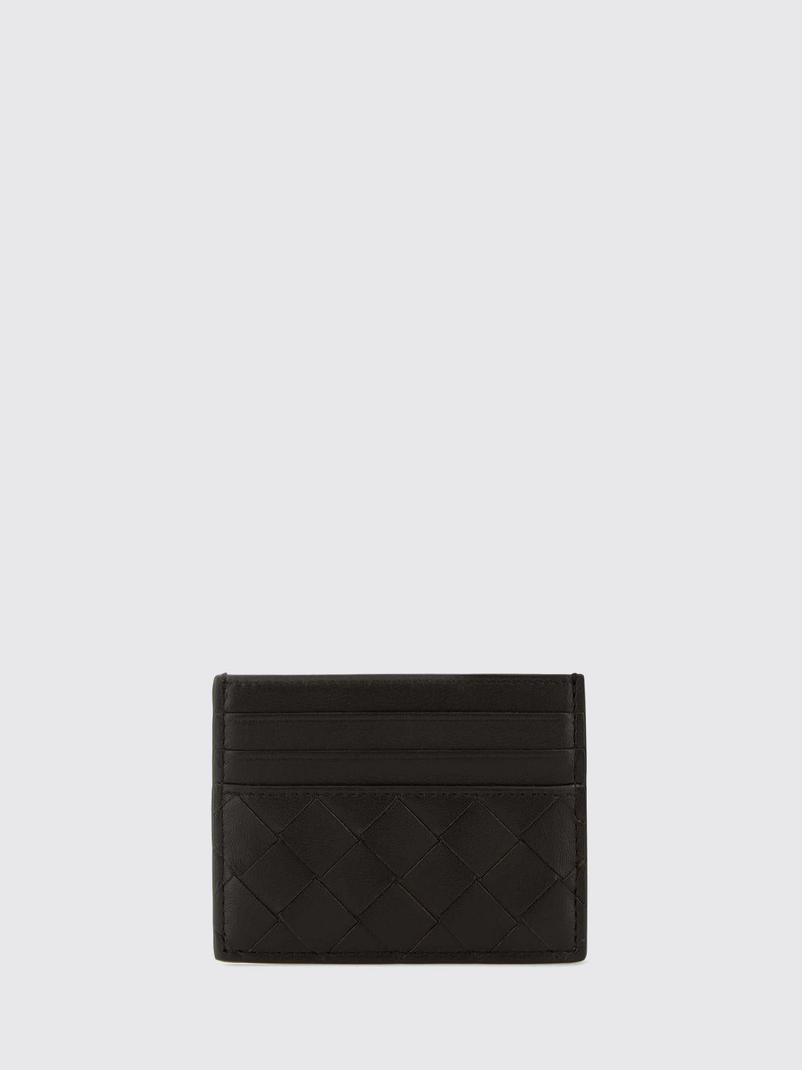 Bottega Veneta Brown Leather Card Holder Wallet