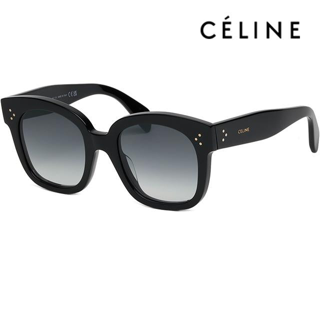 CELINE Thick Acetate Oversized Square Sunglasses Black Unisex