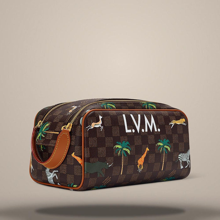Louis Vuitton Brown Toiletry Dopp Kit Crossbody Bag N40889