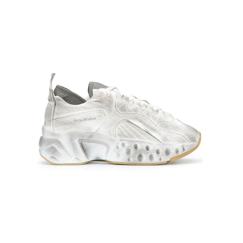 Acne Studios Women’s Manhattan Dirty Leather Low-Top Sneakers