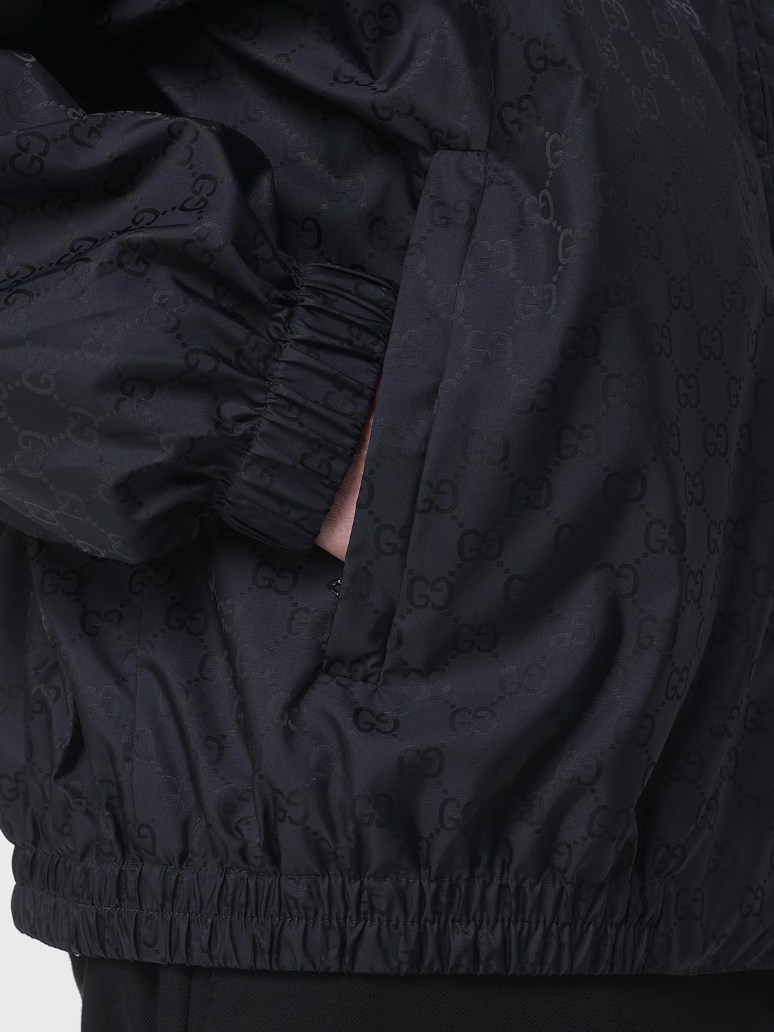 GUCCI Blue Cotton Zip-Up Jacket