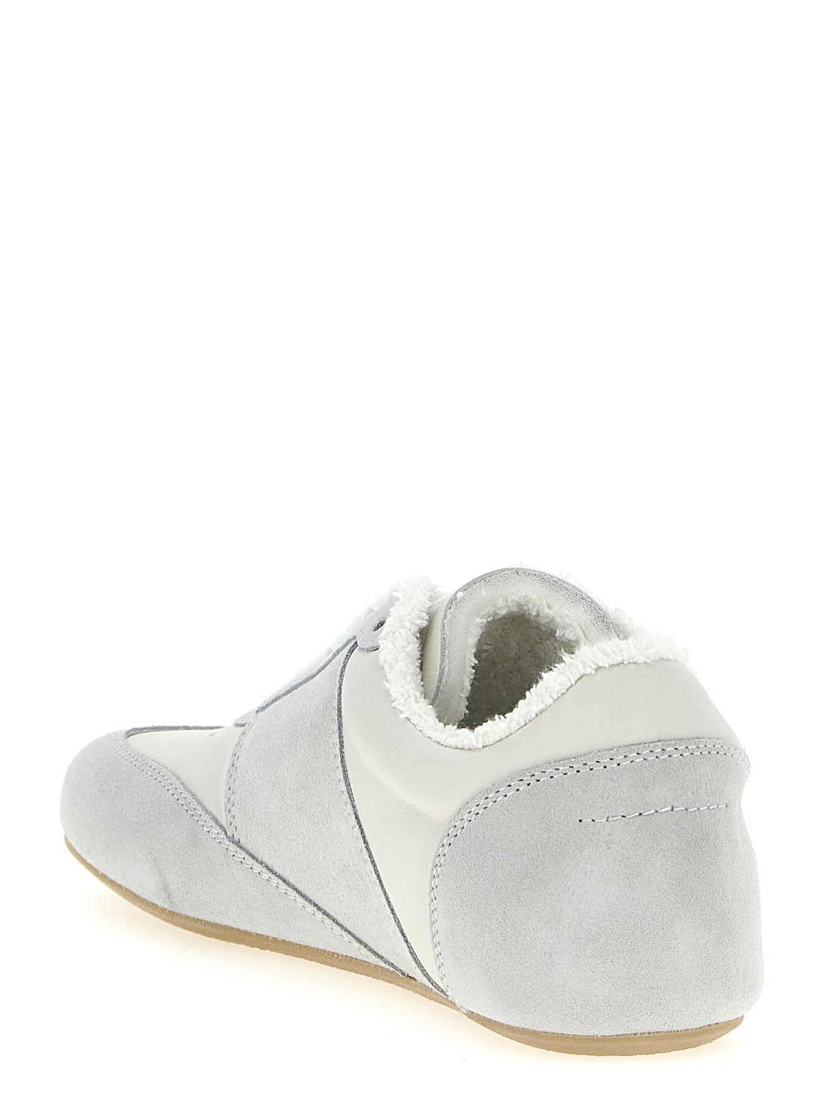 Maison Margiela White Leather Low-Top Sneakers