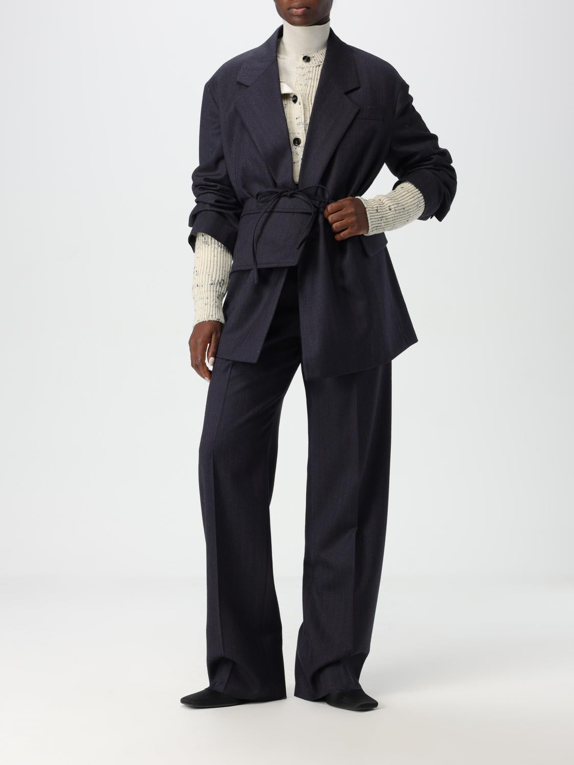 Bottega Veneta Black Wool Classic Dress Pants