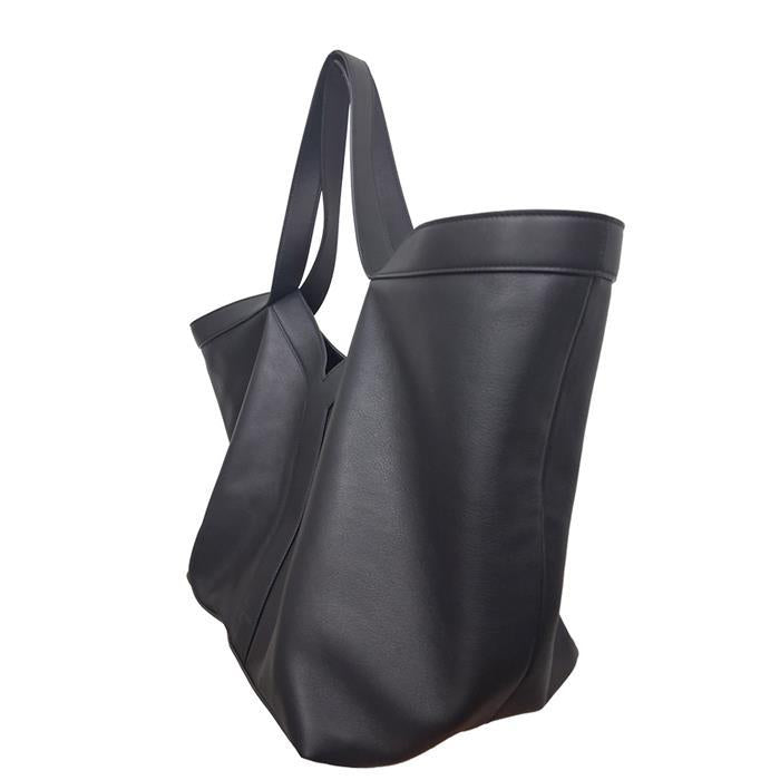 Saint Laurent Y Large Tote Bag Black Leather Shoulder Bag