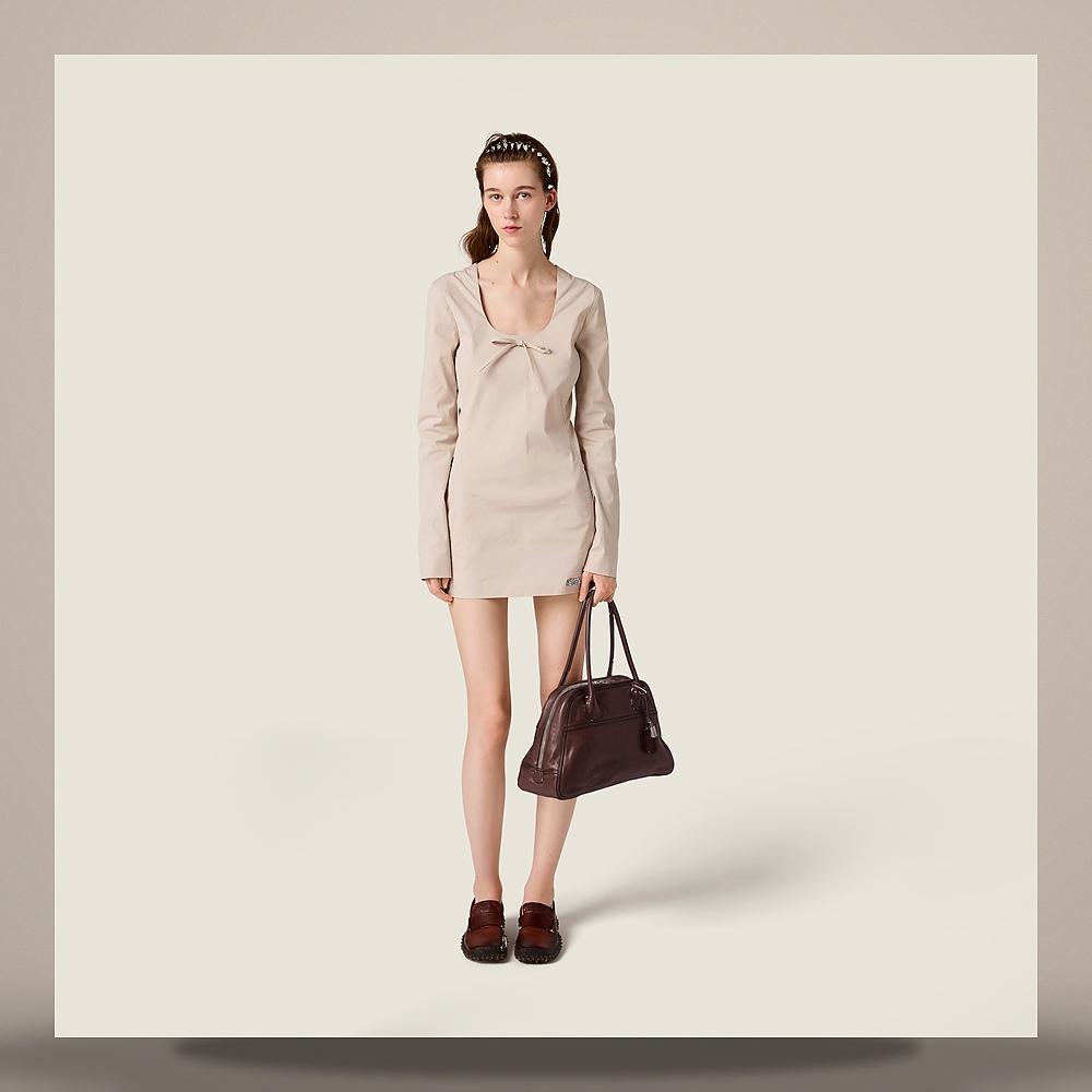 Miu Miu Poplin Stretch Mini Dress MF6588 6472 F0A08