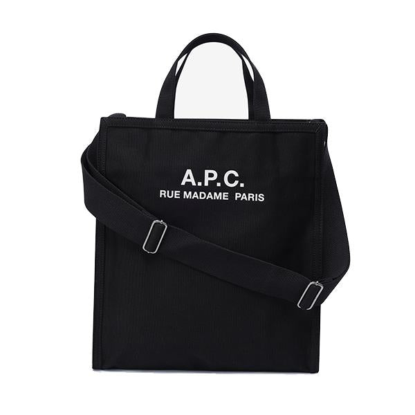 A.P.C. Recycled Cotton Canvas Tote Bag Unisex H61318 LZZ BLACK