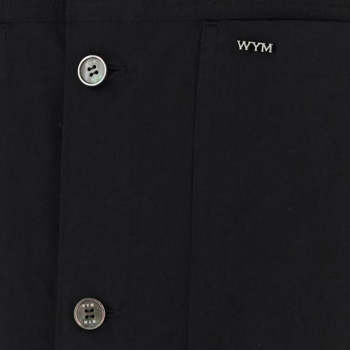 WOOYOUNGMI Black Cropped Square Long Sleeve Shirt W253SH05 866B