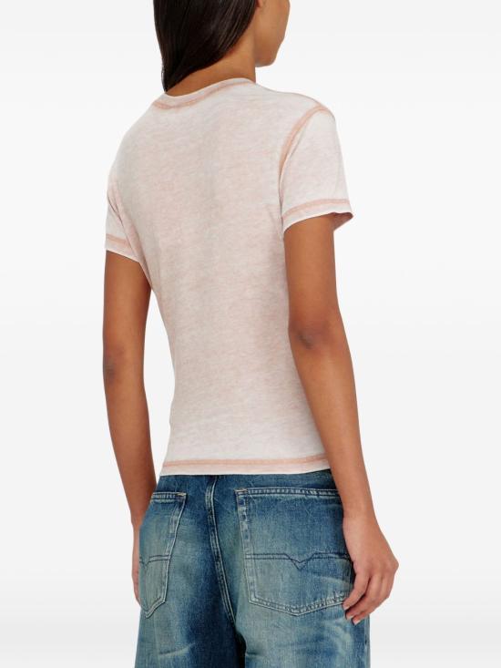DIESEL Short Sleeve T-Shirt Black Women’s Cotton Top