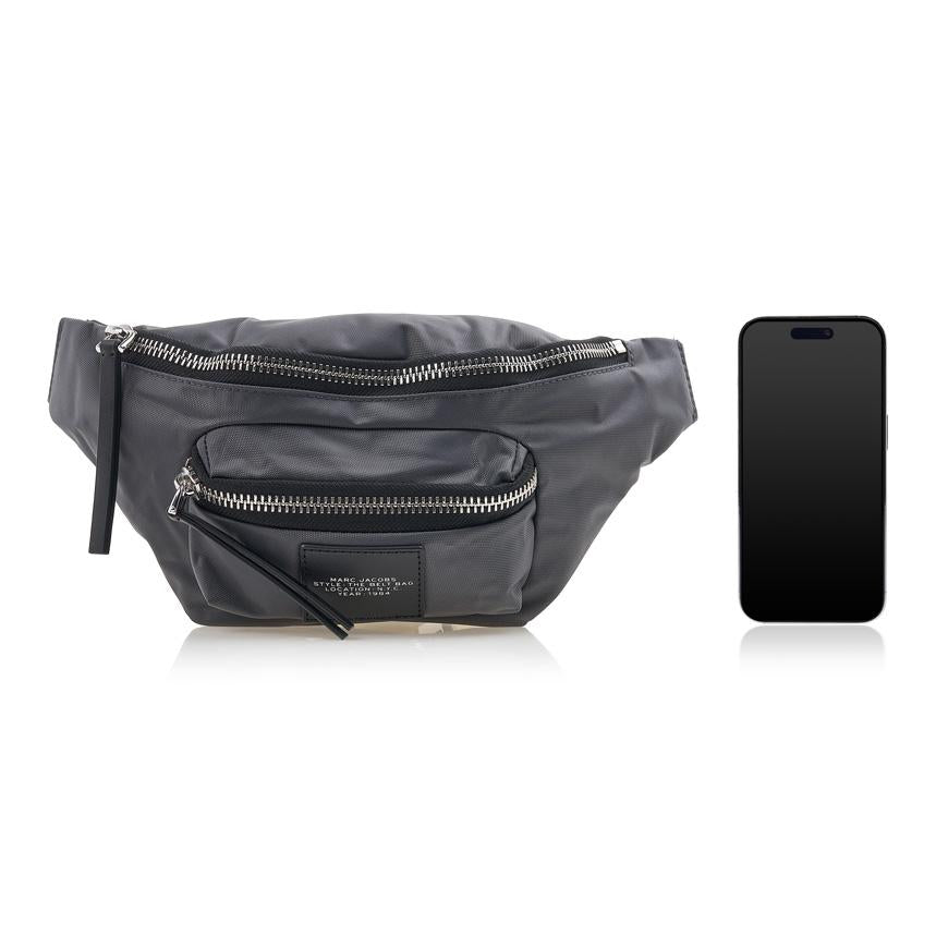 Marc Jacobs Unisex Biker Logo Belt Bag Gray