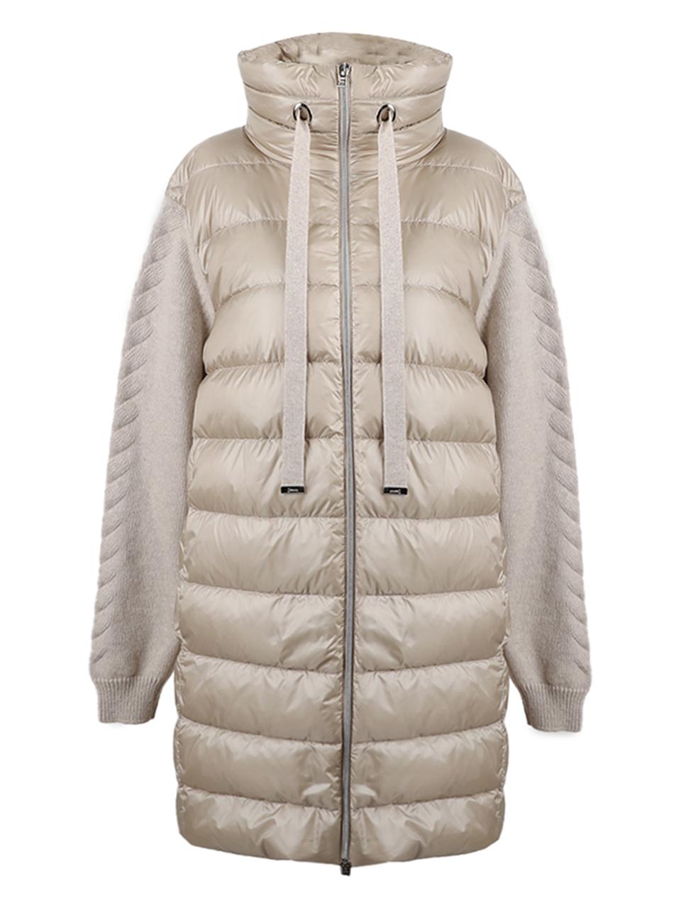 Herno High Funnel Neck Drawstring Down Puffer Jacket
