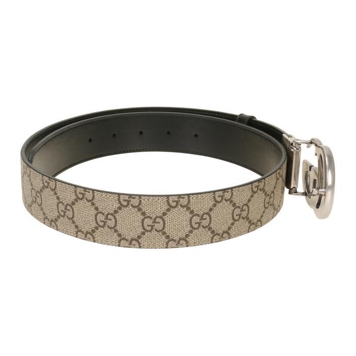 GUCCI GG Marmont Reversible Leather Belt Black/Brown Gold Buckle
