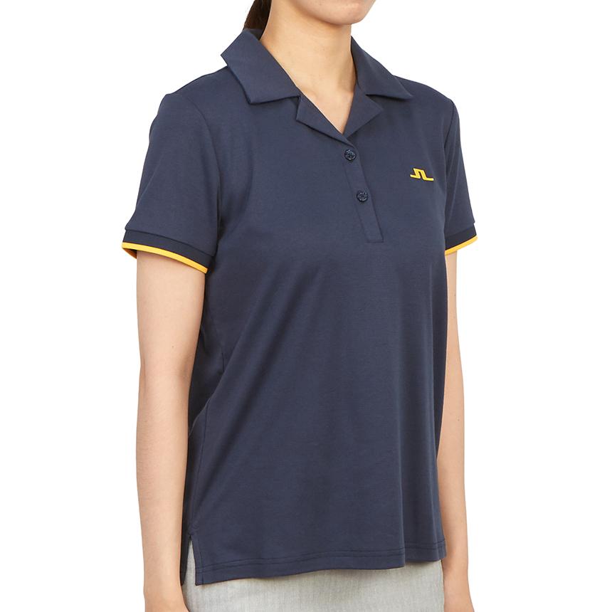 J LINDEBERG Women’s Golf Polo Short Sleeve T-Shirt Navy