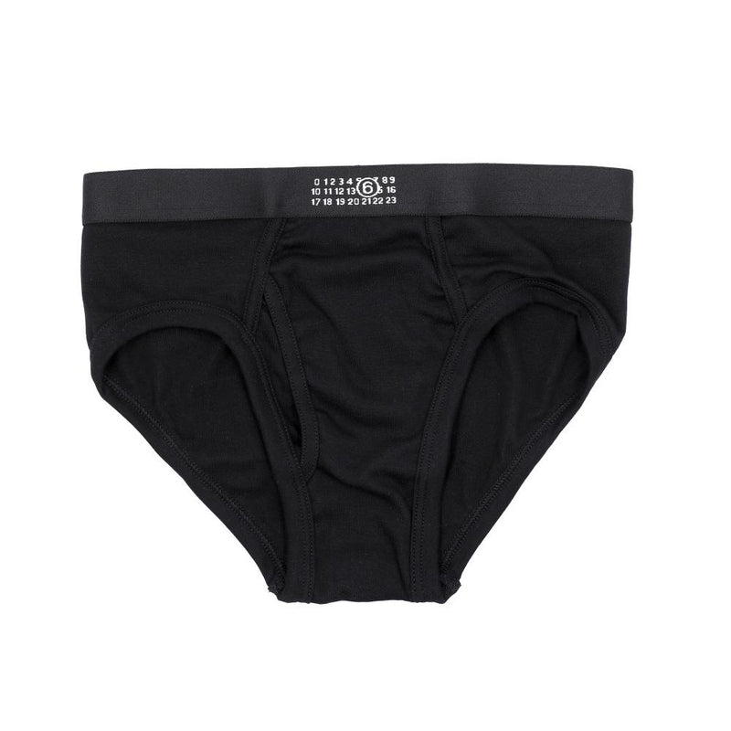 Maison Margiela Numbering Logo Briefs Men’s Underwear MJL6A0020 001 MM6