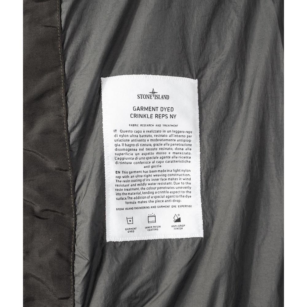 STONE ISLAND Logo Patch Down Jacket for Men Navy