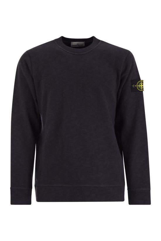 STONE ISLAND Brushed Heavy Cotton Jersey Regular Fit Crewneck K2S15 S0238 V0026