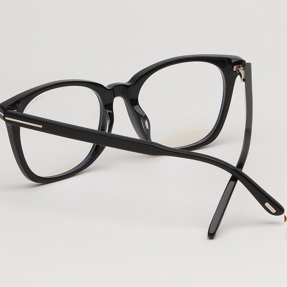 TOM FORD Clip-On Blue Light Blocking Square Eyeglasses Frame Unisex TF6052DB 001