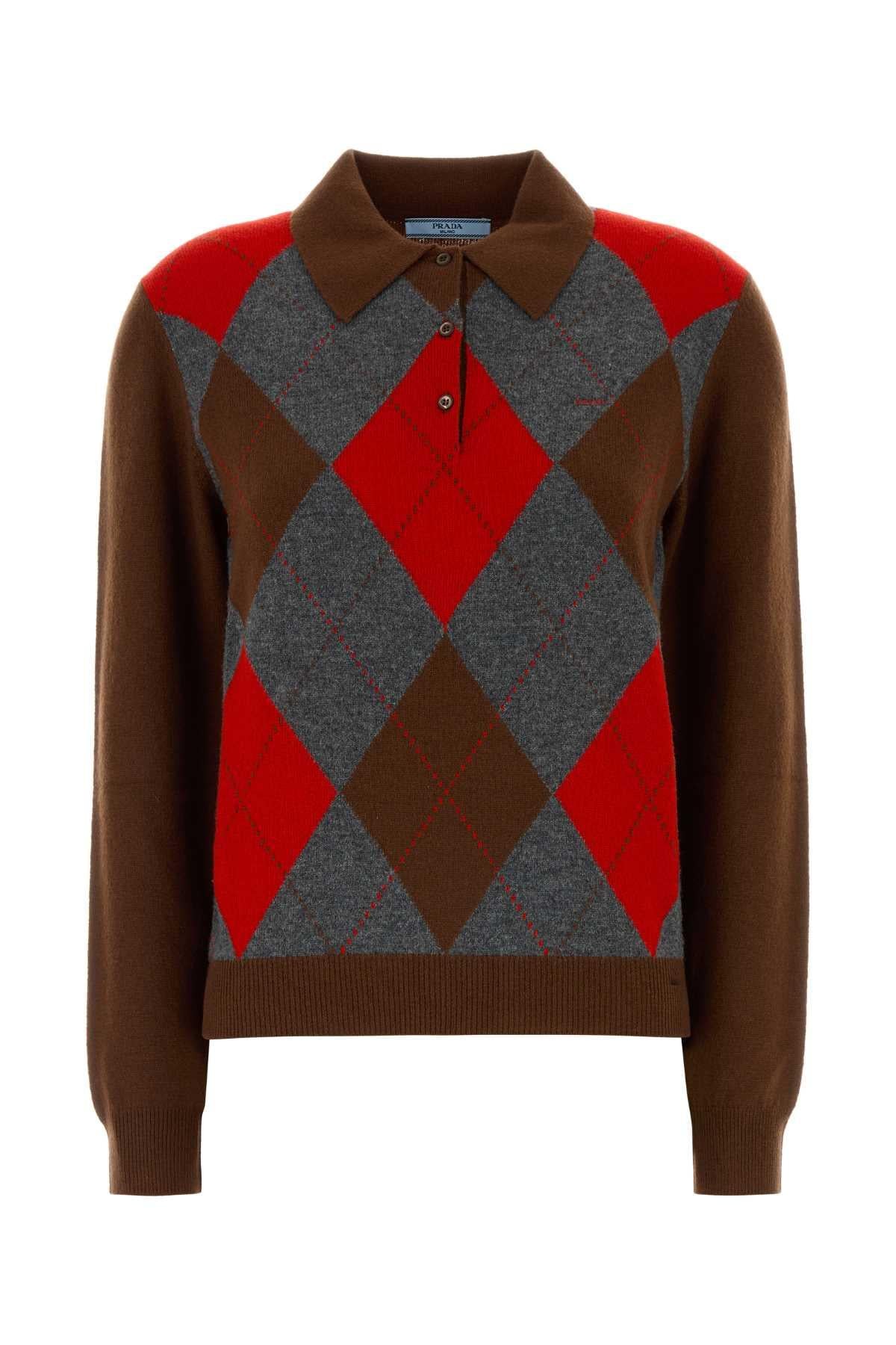 PRADA Wool Knit Cardigan for Women Black
