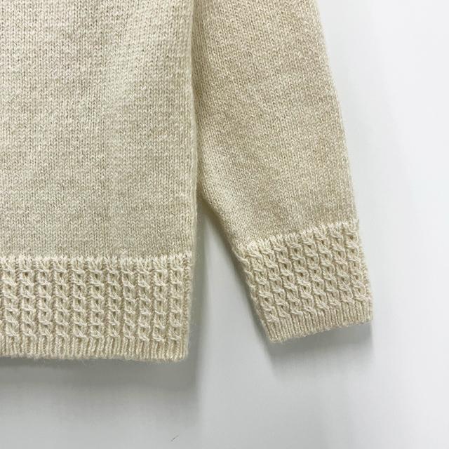 THOM BROWNE Donegal RWB Stripe Hector Pointelle Cardigan White
