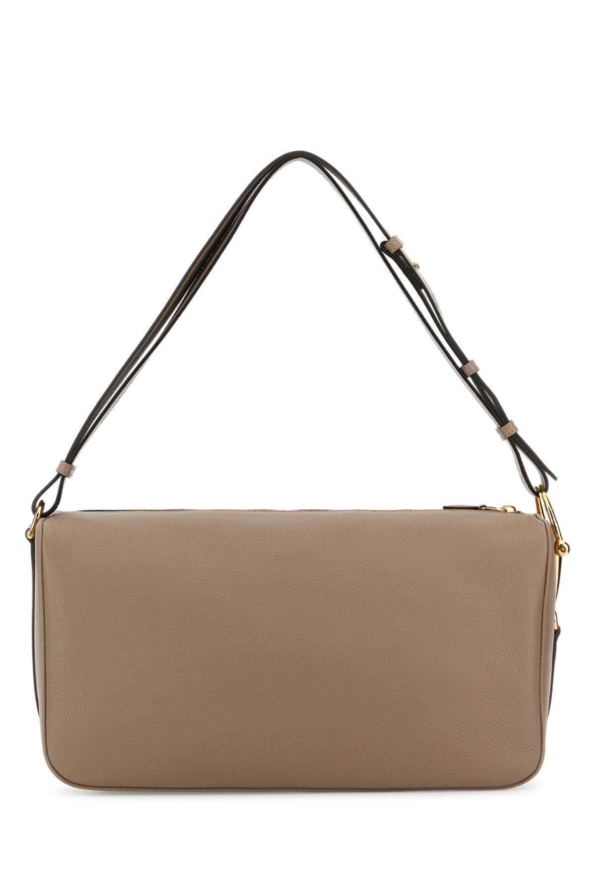 GUCCI Leather Shoulder Bag Black