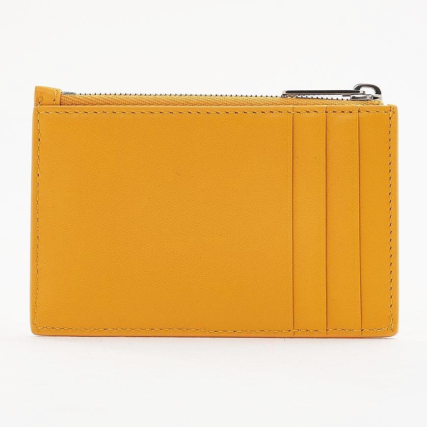 CELINE Men’s Zipper Card Holder Wallet Leather Navy