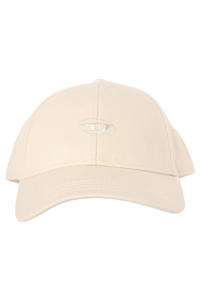 DIESEL CRUNWASH Cream Cotton Cap Unisex