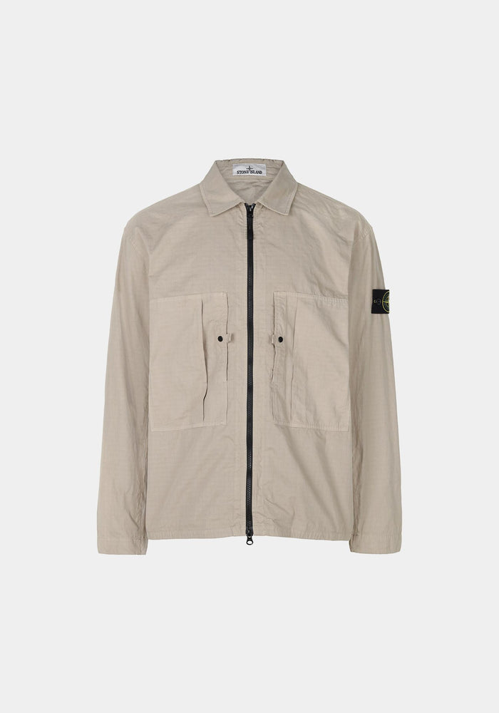 STONE ISLAND Desert Zip-Up Overshirt Jacket Long Sleeve Men’s