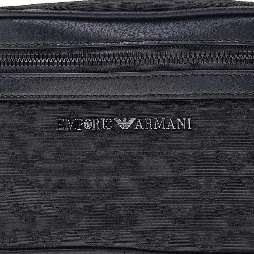Emporio Armani Men’s Jacquard Belt Bag Crossbody
