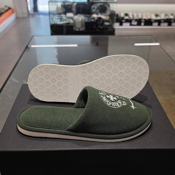 Chrome Hearts Green White Honolulu Slide Slippers Unisex