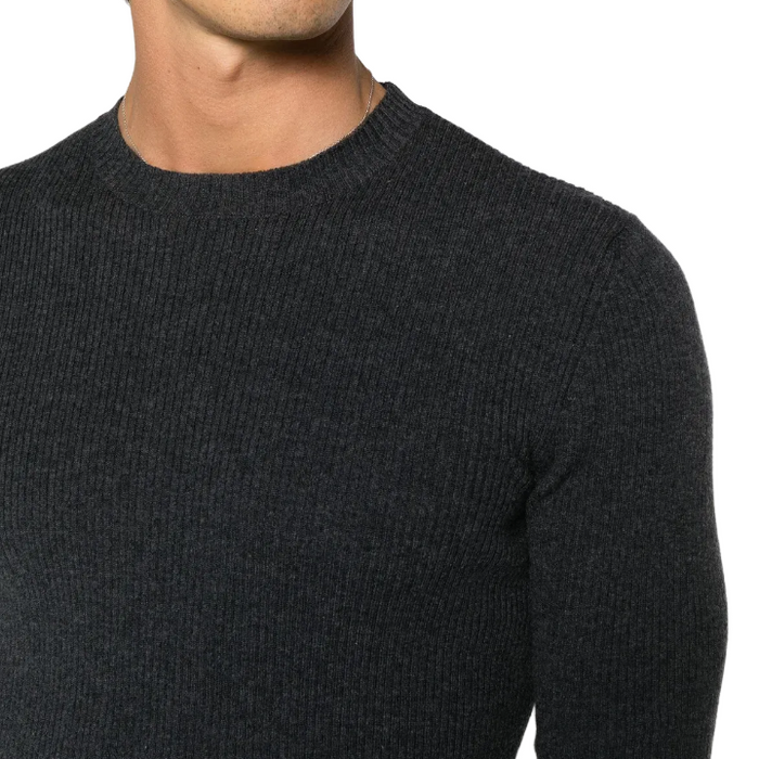 OUR LEGACY Compact Charcoal Crewneck Knit Sweater Men M4233CA
