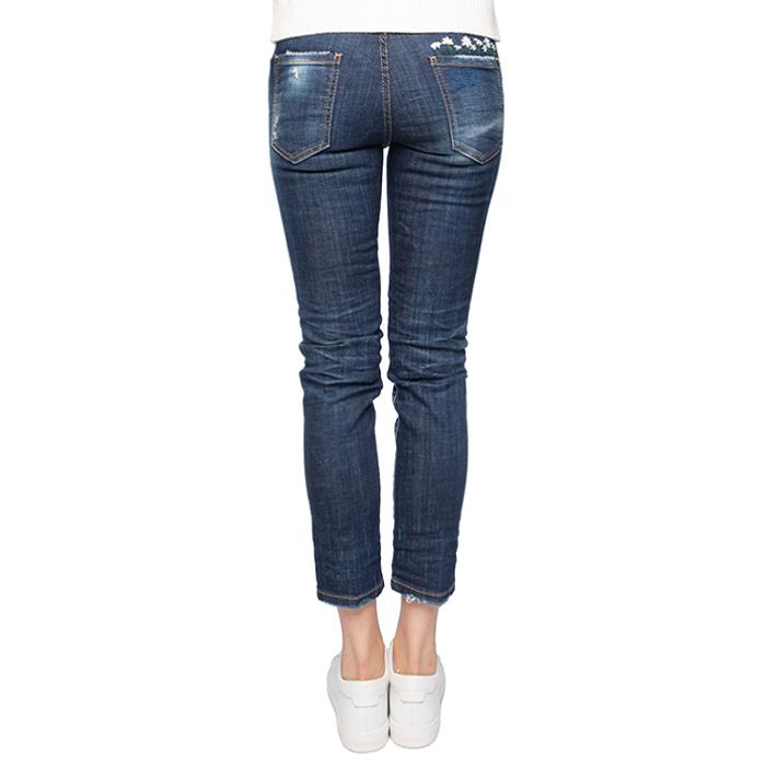 Dsquared2 Blue Wash Daisy Cool Girl Cropped Jeans