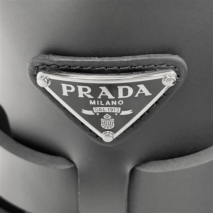 PRADA Rubber Fisherman Sandals with Triangle Logo